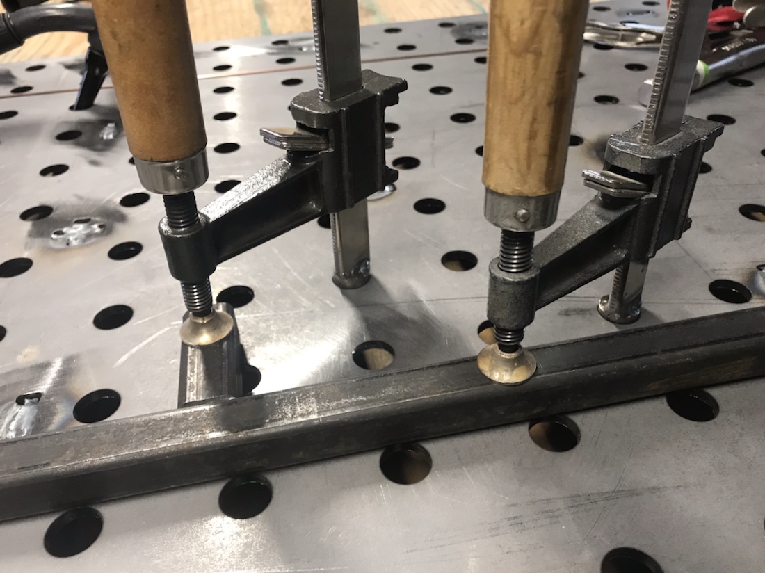 Welding table clamps My Lil' Mule